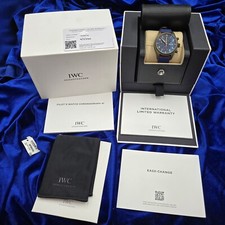 IWC Pilot's Watch Blue Chronograph 41mm IW388109 Complete Set 13