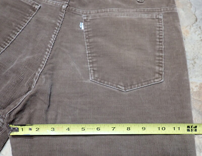 Vintage Levi's 519-1529 Brown Corduroy Pants Men's 36X32 Actual