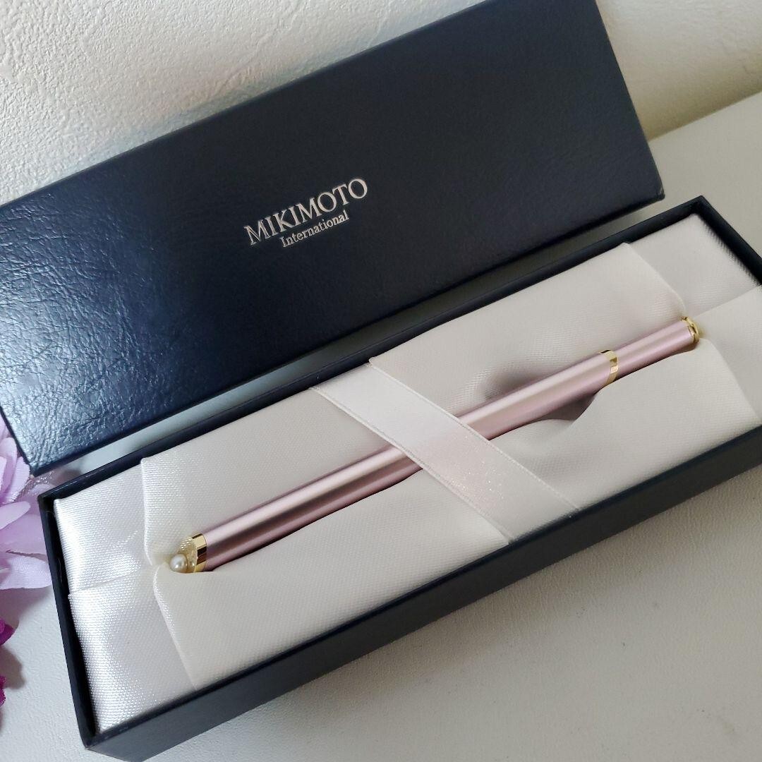 MIKIMOTO International pearl Ballpoint pen w/Box Jp