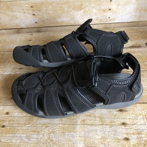 mens black fisherman sandals