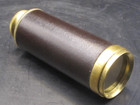 Wrapped Leather & Brass Telescopic Spyglass Collapsible Seafaring Magnifier — photo 4