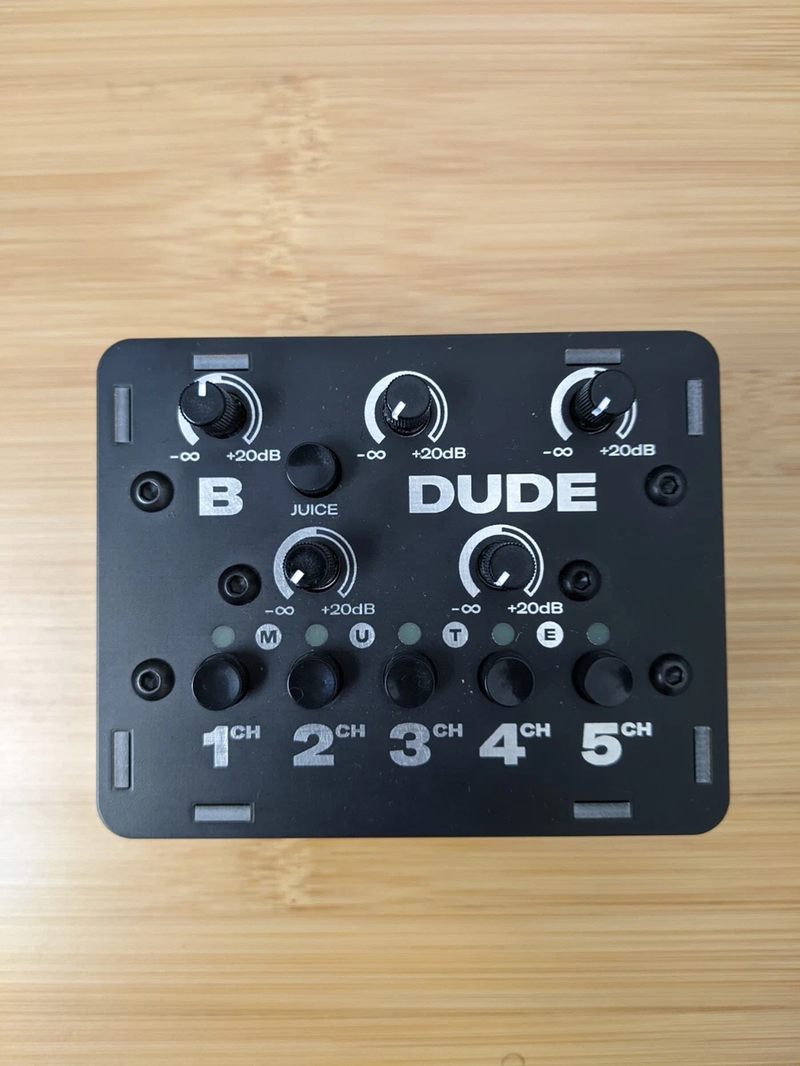 BASTL Instruments Dude 5-Channel Monophonic Mixer - Black