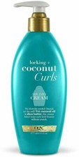 OGX Locking  Coconut Curls Air Dry Cream, No Parabens, 6 oz
