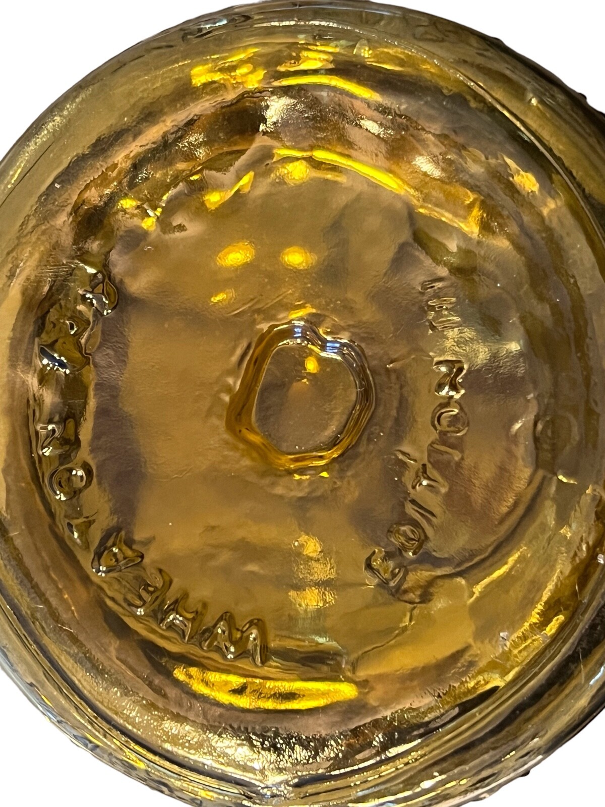 WHEATON GLASS GEORGE WASHINGTON PRESIDENTIAL GLASS BOTTLE AMBER 9 1/2&rdquo; TALL CORK