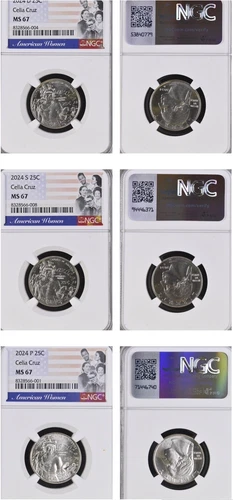 2024 P D & S Celia Cruz Quarter 25C NGC MS67