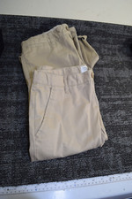 2 Gap Kids Old Navy BOYS 14 Tan Khaki Cotton Chinos 28x28 Pants School Uniform