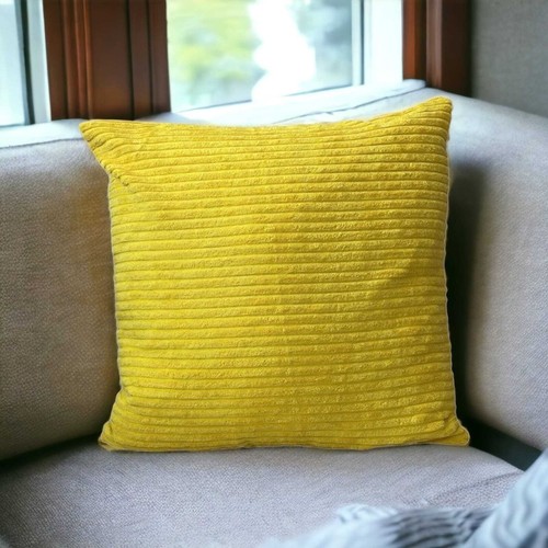 Set of 4 - Cushion Covers Plain Corduroy Cord Jumbo Super Soft 18x18" 45x45cm - Picture 152 of 192