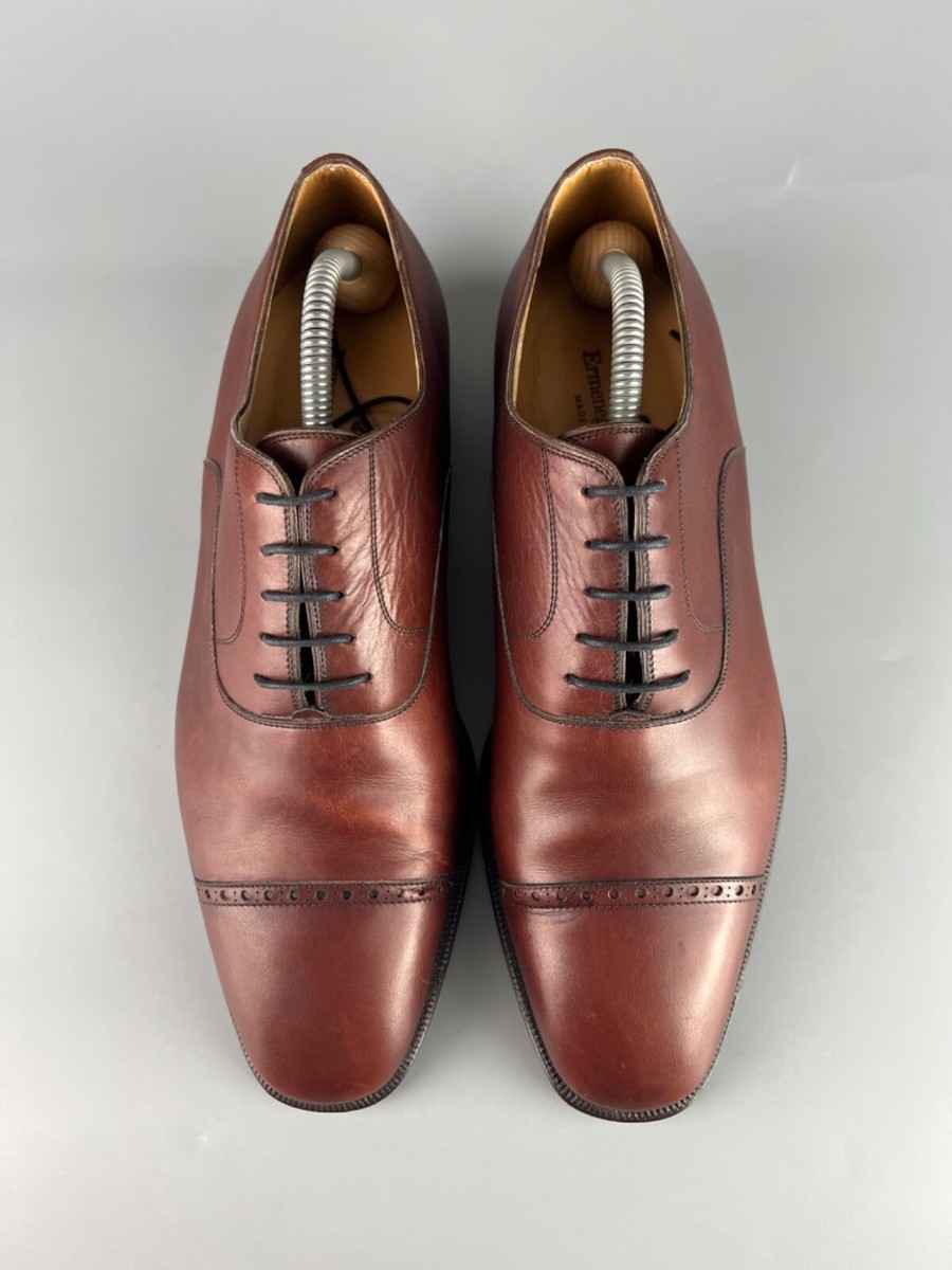 Ermenegildo Zegna Brown Oxford Shoes Size UK8 | eBay display picture 1