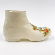 VINTAGE THE CORONET WARE PORZELLAN-SCHUHMODELL MIT WAPPEN - OKEHAMPTON-WAPPEN