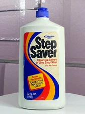 Johnson Wax Step Saver Clean Shine Floor Care 1983 FULL New 32 oz movie Prop