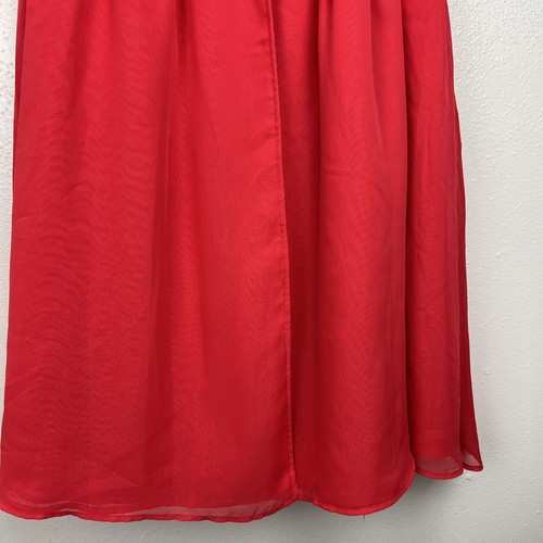 Disney Princess Dress Youth Large Red Sleeveless Fit Flare Apron Open Back Kids - Picture 10 of 14