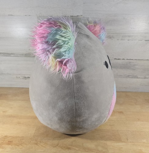 Kelina Koala Squishmallow 16in Gray and Rainbow 2021 Plush Stuffed Animal - Picture 5 of 11