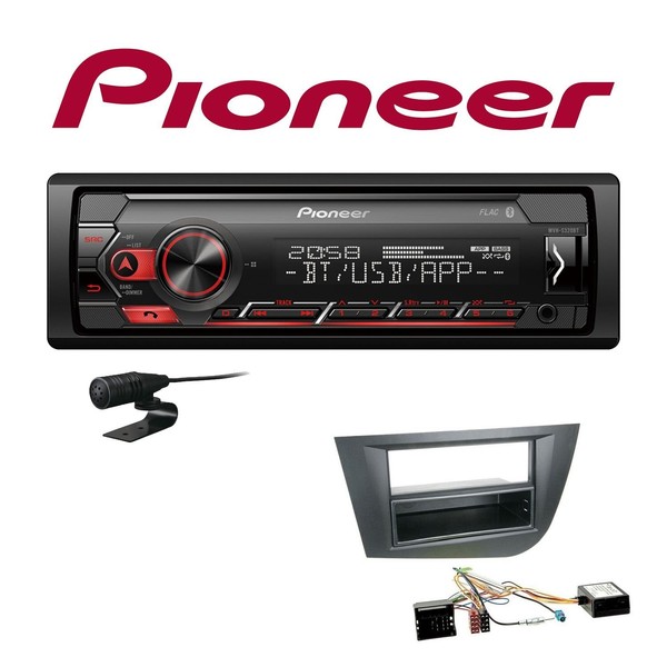 Pioneer Bluetooth Autoradio Android FüR Seat Leon 2005-2009 Schwarz Mit Canbus-image