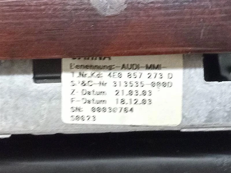 Used Infotainment Display fits: 2004 Audi A8 navigation Grade A Foto 4 de 4