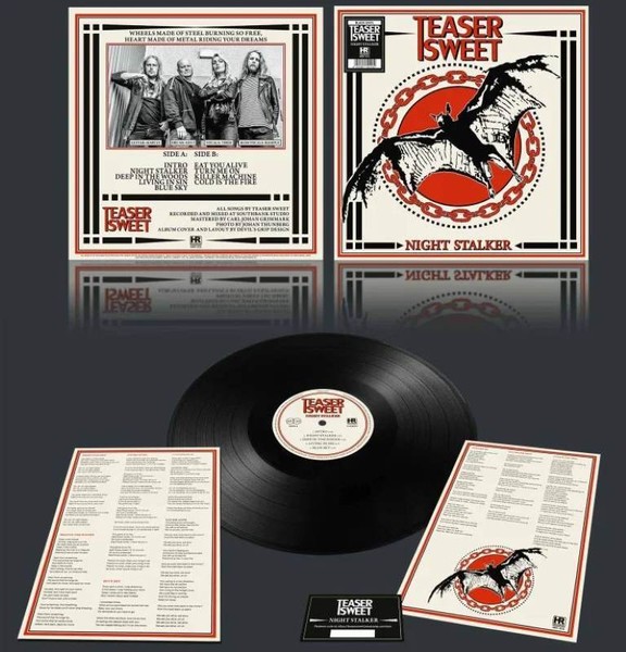 Teaser SWEET- Night Stalker LIM.300 Black Vinyl Swe Hard Rock/Metal Ala Thunderm-image