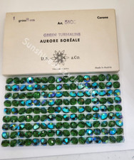 Factory Pack Swarovski Crystal Green Turmaline AB 8mm Lentil 5100 Beads