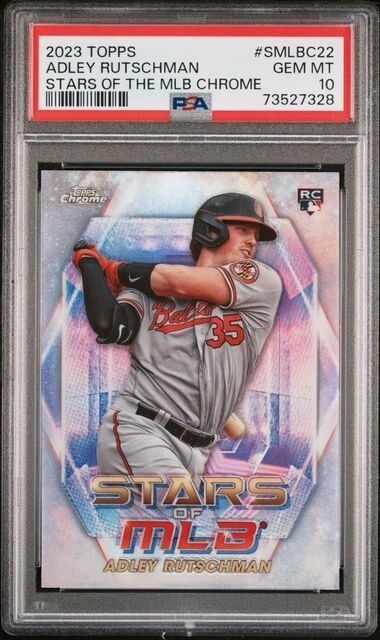 PSA 10 Adley Rutschman 2023 Topps CHROME Series 1 Stars of PSA 10 Adley Rutschman 2023 Topps CHROME Series 1 Stars of
