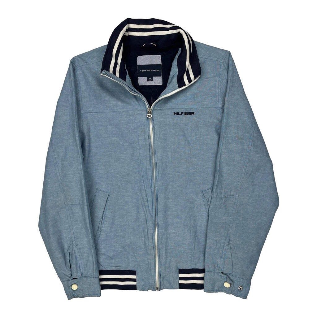 Tommy Hilfiger Windbreaker - Small Blue Cotton Blend