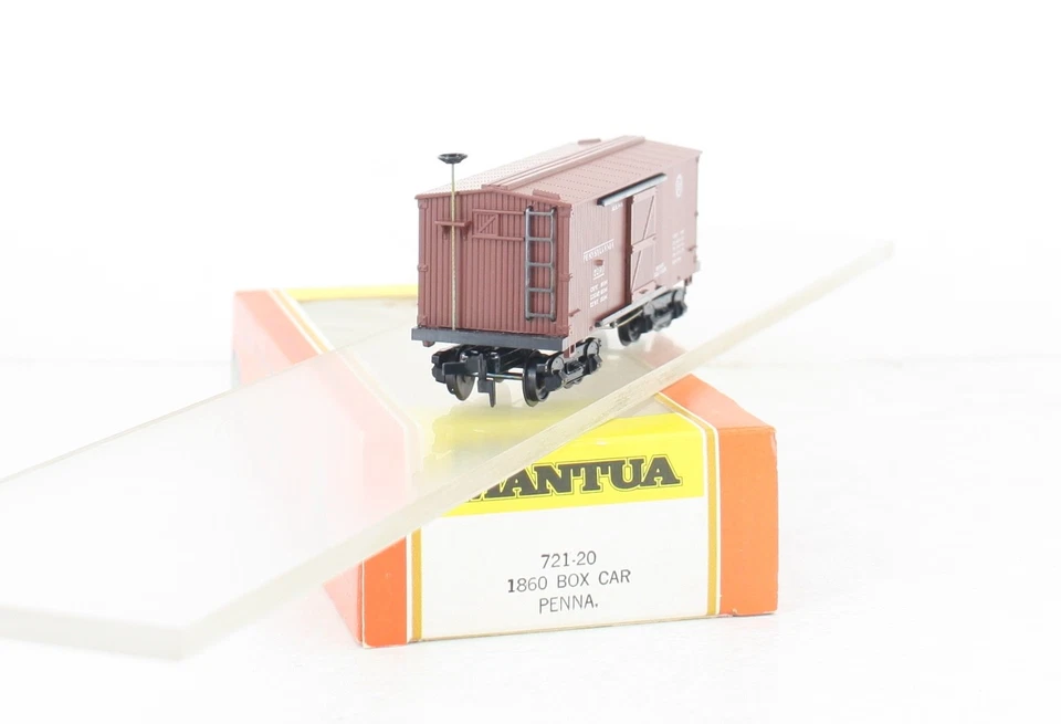HO Scale Mantua 1860’s Pennsylvania Railroad Box Car 721-20 - Image 3 of 4