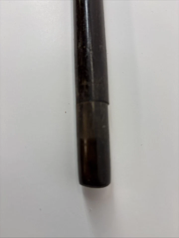 Bastón para caminar vintage de palo de rosa con bandas de oro macizo de 14K mango de ladrón 36" CM Foto 4 de 4