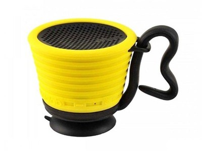 Microlab Magicup Waterproof Wireless BT Speaker with Bendable Handle, Yellow