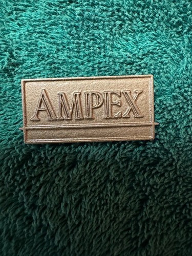 METAL AMPEX BADGE FOR 402 Tube Stereo preamplifier, amplifier, and tape player