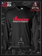 Amana Heating & Air Conditioning Logo Men's Long Sleeve T-Shirt American T-Shirt