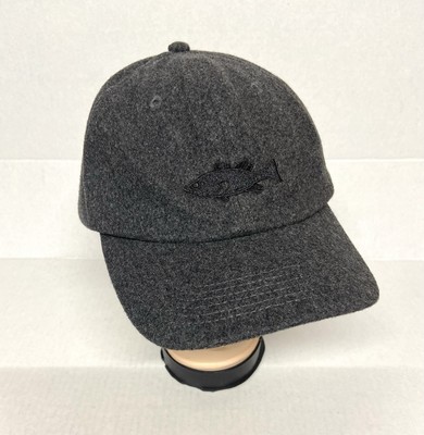 Big Accessories Men's  Hat - Wool Blend -gray with fish design