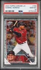 2023 Topps Chrome Logofractor #189 Gabriel Moreno RC PSA 10 GEM MINT
