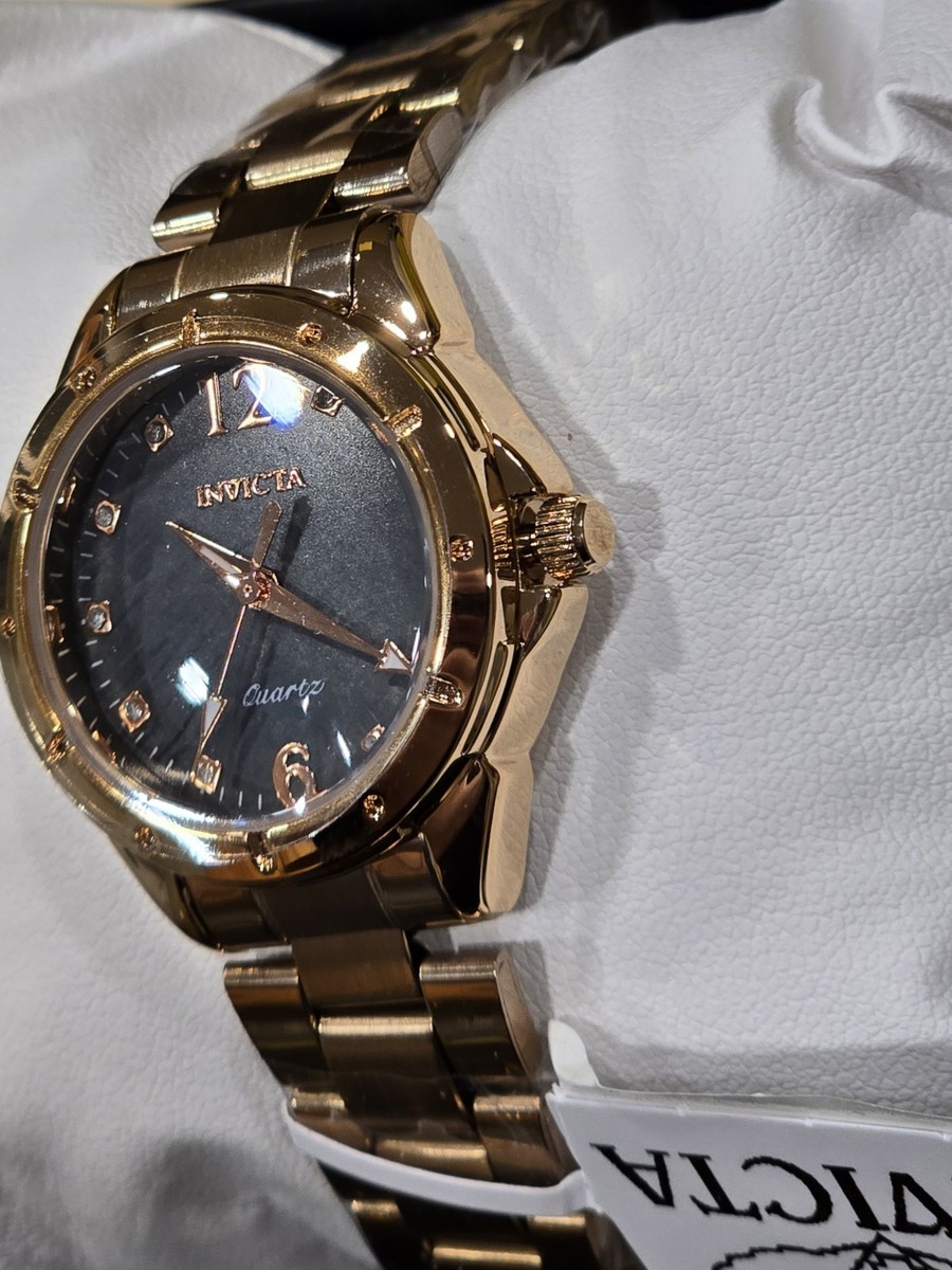 Invicta Wristwatch 69149 Roman Numeral‎ Rose Gold Black Dial OS Rose Gold Invicta Specialty Women main image 2
