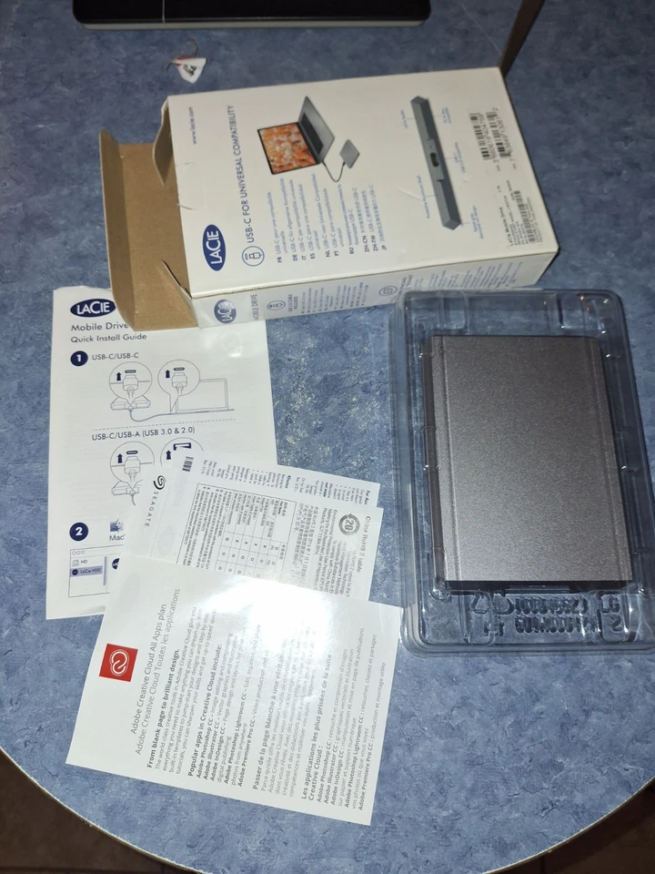 LaCie Mobile Drive 2TB USB-C External Portable Hard Drive ,New Open Box - Image 4 of 4