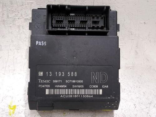 13193588 ELEKTRONISCHES MODUL / 55530 FÜR OPEL VECTRA C BERLINA 2002-> 1.9 CDT