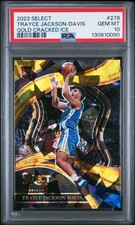 2023 PANINI SELECT GOLD CRACKED ICE #278 TRAYCE JACKSON-DAVIS 2/10 PSA 10