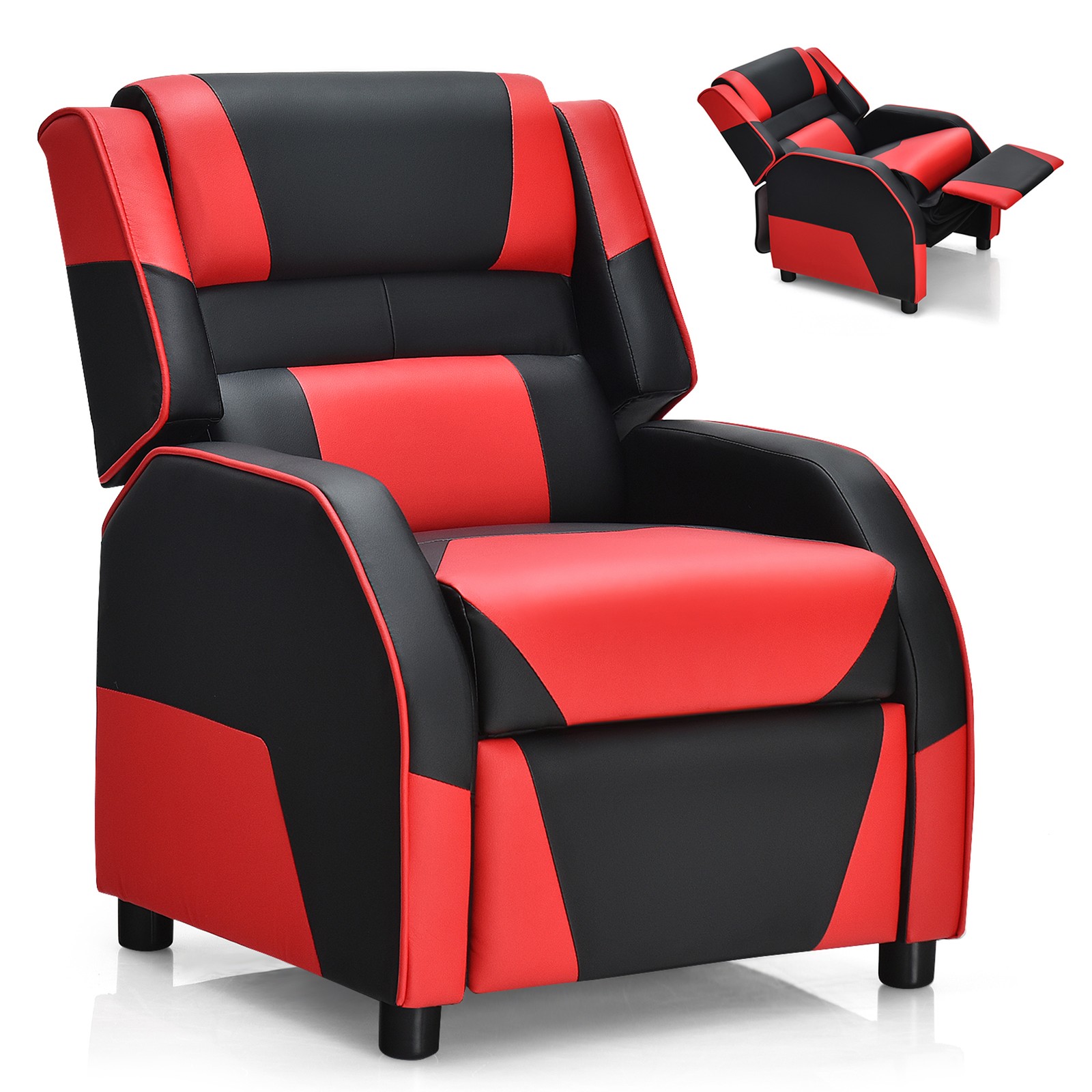 For Kids Youth W/ Footrest Red