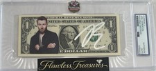 Joel Edgerton Ned Kelly Arthur Signed $1 One Dollar Bill Currency PSA/DNA AUTO