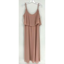 Show Me Your Mumu Dress Womens XXXL Caitlin Ruffle Maxi Wedding Event Pink Mauve