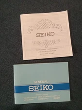 Seiko Instruction Manuals