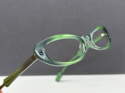 Anne Valentin Brille Damen grün oval schmal YeYe oversize  NP:283 