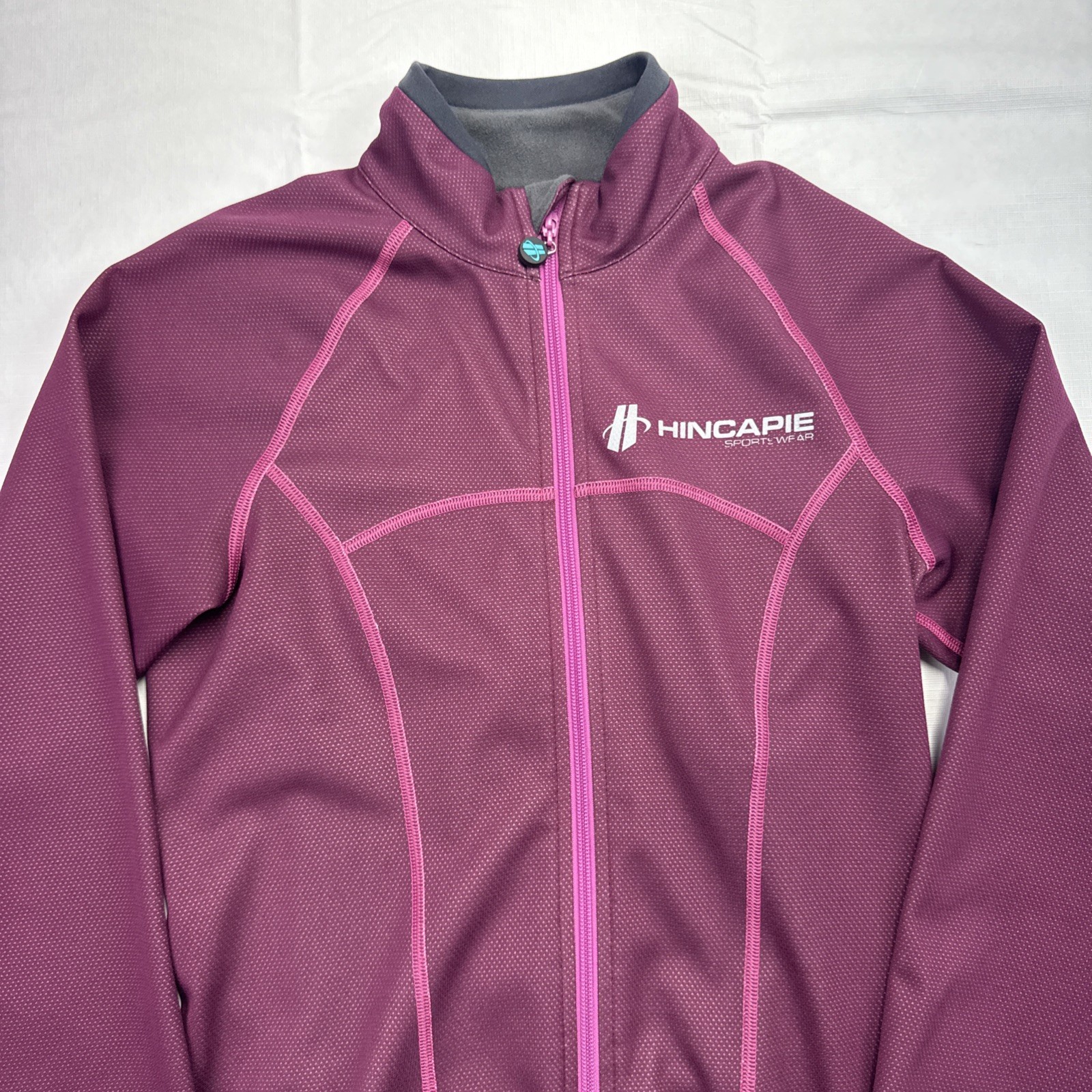 Hincapie Sportswear Cycling Jersey Long Sleeve Full Zip Womens Sz S Purple