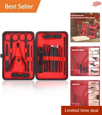 18PCS Manicure Set Pedicure Tools and Nail Clippers Professional Stainless Steel