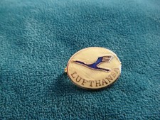 Vintage LUFTHANSA German Airlines logo enamel badge Airways Aviation By SQUIRE