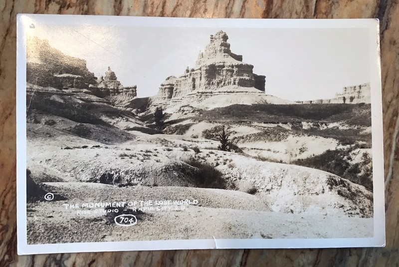 RAPID CITY SOUTH DAKOTA THE MONUMENT OF THE LOST WORLD ROCK FORMATIONS RPPC