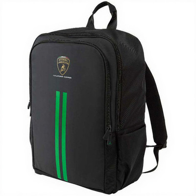 Automobili Lamborghini Squadra Corse Rucksack schwarz/grün von