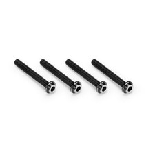 JConcepts 3x22mm Titanium Top Hat Screws Black 4pcs - JCO5143-2
