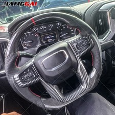 Carbon Fiber Custom Steering Wheel For Gmc Sierra 1500 2500 3500 2020-2026 