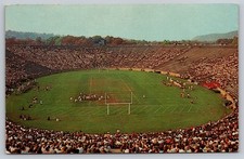 Vintage Yale Bowl New Haven CT Football Stadium Chrome Postcard NATCO