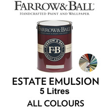 Farrow and Ball Paint - Estate Emulsion - 5 Litres - All Colours