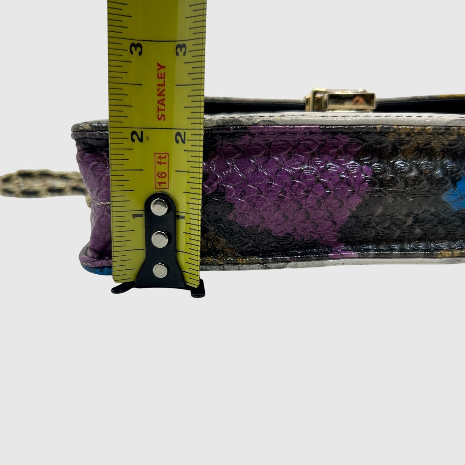 Women’s Python Embossed Crossbody Shoulder Bag w/… - image 10