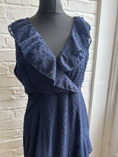 Quiz new with tags navy Blue Tiered Dress 16 RRP £54