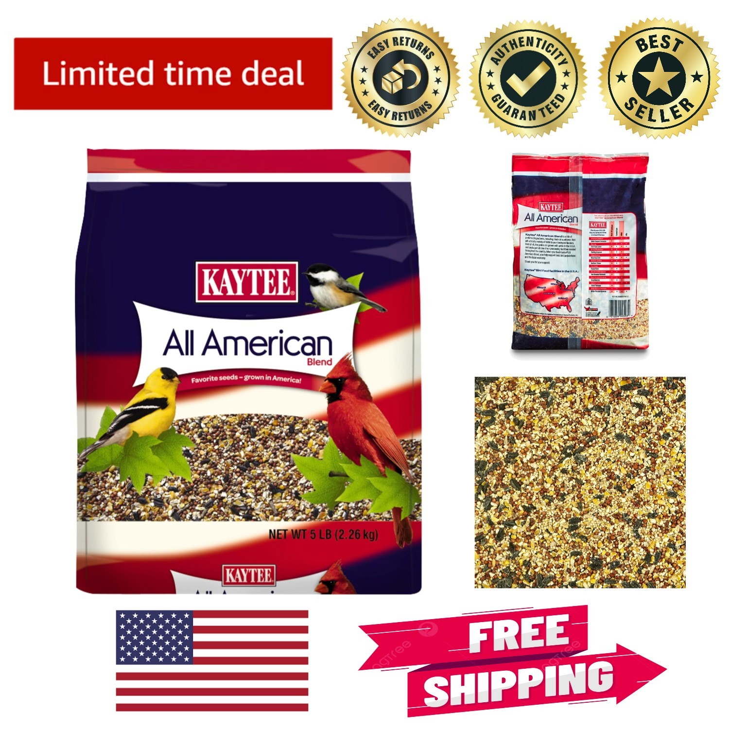 Seed Blend, 5 Pounds - Rich In Black Oil Sunflower